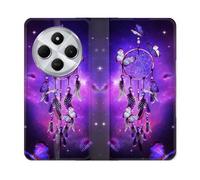 Housse Cuir Portefeuille Pour Xiaomi Redmi 14c 4g Zen Attrape Reve Papillon