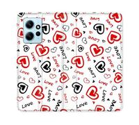 Housse Cuir Portefeuille Pour Xiaomi Redmi Note 12 4g Amour Love