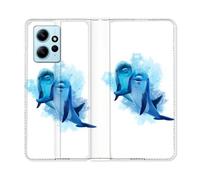 Housse Cuir Portefeuille Pour Xiaomi Redmi Note 12 4g Animal Dauphin Duo