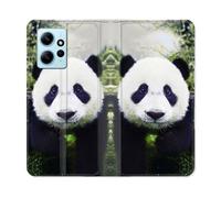 Housse Cuir Portefeuille Pour Xiaomi Redmi Note 12 4g Animal Panda Color