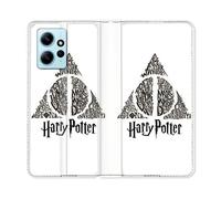 Housse Cuir Portefeuille Pour Xiaomi Redmi Note 12 4g Harry Potter Hollows Triangle Blanc