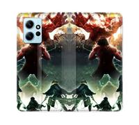 Housse Cuir Portefeuille Pour Xiaomi Redmi Note 12 4g Manga Attaque Titans Combat