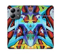 Housse Cuir Portefeuille Pour Xiaomi Redmi Note 13 4g Street Art Graf Color
