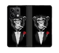 Housse Cuir Portefeuille Pour Xiaomi Redmi Note 13 5g Decale Singe Mafia
