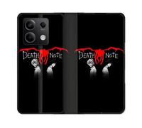 Housse Cuir Portefeuille Pour Xiaomi Redmi Note 13 5g Manga Death Note Noir