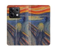Housse Cuir Portefeuille Pour Xiaomi Redmi Note 13 Pro 5g Peinture Le Cri