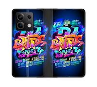 Housse Cuir Portefeuille Pour Xiaomi Redmi Note 13 Pro 5g Street Art Rap