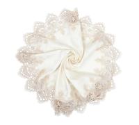 Housse D’abat-jour en Dentelle pour Lampe de Table, Décoration Maison Or | Structure Stable, Protège L’abat-jour, Prolonge L’usage, Finition Délicate, Ne Ternit Pas