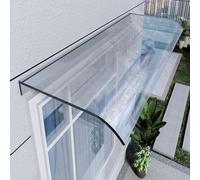 Housse d'abri de pluie pour porche d'extérieur avec feuille de polycarbonate épaisse transparente pour onduleur et batterie solaire, robuste, résistante aux intempéries, 50 x 200 cm