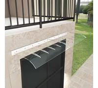 Housse d'abri de pluie transparente pour extérieur, auvent de fenêtre et de terrasse, 40 x 300 cm, protection contre les intempéries pour porte d'entrée, protection contre la pluie et la neige