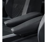 Housse d'accoudoir automobile pour ID.3 pour FACELIFT ID.4 GTX Pro 2021-2026 - Protection de console centrale en cuir synthétique - Ajustement précis pour une installation facile - Noir et blanc - 38
