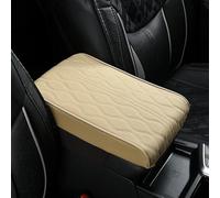 Housse D'accoudoir Console Centrale Coussin Voiture pour BMW M1 M2 M3 M4 M5 M6 IX1 I5 2008-2025, Universal Cuir Accoudoir Tapis Protection Accessoire for SUV Truck Vehicle, B/Beige