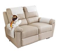 Housse D'accoudoir De Canapé Avec Poche 1/2/3 Places Appuie-tête Antidérapantes Housses, Universal Protecteur Matelassé Résistant à L'eau Couvre Amovible Pour Maison Salon (Beige,2 Places (4 PièCes))