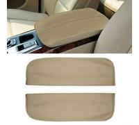 Housse d'accoudoir de console centrale en cuir synthétique beige pour BMW X5 E70 X6 E71 2008-2013 Accessoire intérieur de voiture Coussin de protection confortable