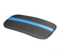 Housse d'accoudoir de console en cuir souple avec dos antidérapant conçue pour une utilisation fonctionnelle dans divers intérieurs automobiles (bleu)