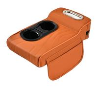 Housse d'accoudoir de Voiture | 13,78 Pouces Coussin pour accoudoirs | Poche latérale siège Auto | Kusche en Cuir de Pus avec Bretelles, mouchoirs et Porte-Sac