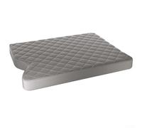 Housse d'accoudoir en cuir microfibre de qualité supérieure pour Ford F150 F250 F350 2015 2022 Design élégant avec protection anti-rayures (gris)