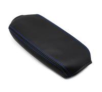 Housse D'accoudoir En Cuir Souple Pour VW Pour Golf 5 MK5 2005-2010, Garniture De Protection Pour Accoudoir Central De Voiture Protecteur(Black-blue)