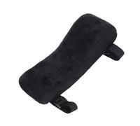 Housse d'accoudoir en mousse à mémoire de forme, coussin de coude lavable, soulage la pression, pour chaise de jeu, chaise de bureau (Noire)