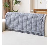 Housse D'accoudoir, Housse De Canapé L/U Form, Housses De Canapé D Angle Rayures,Housses Canapés 2/3 Places avec Accoudoirs, Protège Meubles pour Le Salon(Gray 2 PCS,36x36 in(90x90 cm))