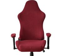 Housse D'accoudoir pour Chaise D'ordinateur Gaming, Polaire, Lavable | Protection Contre L'usure Quotidienne, Pliable pour Rangement, Empêche les Griffonnages D'garçon et Filles, Rouge Foncé