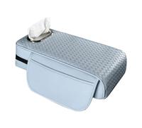 Housse D'accoudoir Voiture Avec Rangement Pour Mouchoirs, Coussin De Protection Universel En Mousse À Mémoire De Forme(Light Blue)