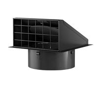 Housse d'aération de sécheuse - Hotte d'échappement murale, grille en acier inoxydable | Couvercle d'aération extérieur de 10,2 cm avec maille amovible, rabat anti-retour rembourré en caoutchouc