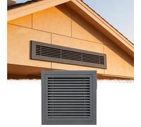 Housse d'aération décorative de 45,7 x 91,4 cm - Grille de registre en acier pour plafond, mur et sol - Housses élégantes pour grille d'aération de CVC en gris - Solution de reprise d'air
