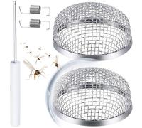 Housse d'aération pour camping-car - Housse de protection en acier inoxydable pour chauffage de véhicule récréatif - Rideaux de voiture pour espace de vie, remorque, stationnement, voyage, camping