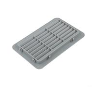 Housse d'aération pour climatiseur de véhicule récréatif - Panneau de persienne à clipser - Gris - 19 x 12 cm - Matériau PP résistant à la température - Pour camping-car, remorque, réfrigérateur