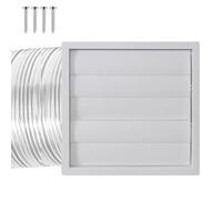 Housse d'aération pour sèche-linge extérieur 200 mm à fermeture automatique | Housse d'aération extérieure de 20,3 cm pour garage, sous-sol, salle de bain, camping-car, hotte industrielle CVC
