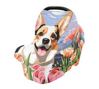 Housse d'allaitement pour chien et nourrisson, housse de siège de voiture pour bébés, nourrissons, extensible, douce, respirante, multi-usages, cadeau pour garçons et filles