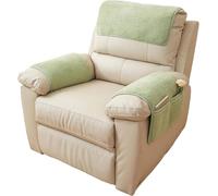 Housse D'appui-Tête D'accoudoir pour Accoudoir Canapé Couverture de Protection Fauteuil Relax Inclinable Noel 2 3 1 Places, Chien Chat, Antidérapant, Angle Cuir avec Oreilles(1948,1 Seater 3 piece)