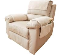 Housse D'appui-Tête D'accoudoir pour Accoudoir Canapé Couverture de Protection Fauteuil Relax Inclinable Noel 2 3 1 Places, Chien Chat, Imperméable Antidérapant, Angle Cuir avec Oreilles 1(1947,1 Seat