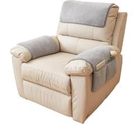 Housse D'appui-Tête D'accoudoir pour Accoudoir Canapé Couverture de Protection Fauteuil Relax Inclinable Noel 2 3 1 Places, Chien Chat, Antidérapant, Angle Cuir avec Oreilles(1943,1 Seater 3 piece)