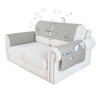 Housse D'appui-tête De Canapé Antidérapante Et Imperméable, Housse De Protection Accoudoir De Canapé en Forme De L(X9,2 Seater 4PCS_68 X 43 CM)