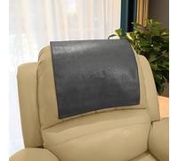 Housse d'appui-tête pour meubles, housse de protection en cuir synthétique pour appuie-tête de chaise inclinable, housse de protection en vinyle pour canapé, 43x68 cm, gris foncé
