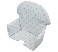 Housse d'assise point bleu chaise haute