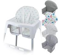 Housse d'assise pour chaise haute bébé enfant gamme Délice - Pois bleus