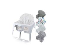 Housse d'assise pour chaise haute bébé enfant gamme Délice - Pois roses