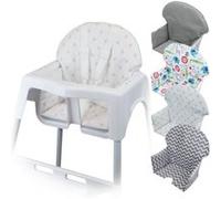 Housse d'assise pour chaise haute bébé enfant gamme Délice - Pois roses G