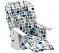 Housse d'assise pour chaise haute bébé enfant gamme Ptit - Noé - Monsieur Bébé Pois bleus G