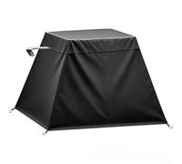 Housse d'attelage de cinquième roue, résistante aux intempéries, à la poussière et à la poussière, en tissu Oxford robuste pour la pluie, la neige, le soleil - Protection antirouille - Noir (420D)