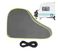 Housse d'attelage de remorque - Protecteur de blocage de boule de remorque pour véhicules récréatifs, accessoire de remorque imperméable non tissé | Couvercle de connecteur de languette avec bande