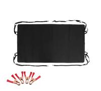 Housse d'auvent de Porte Arrière de Grange RV Tailgate Sunshade Waterproof Thickened Rear Barn Door Awning Cover Oxford Cloth Sun Shade Tent Screen(180x114cm)