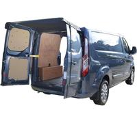 Housse d'auvent de Porte de grange arrière en Tissu Oxford 600D résistant - Protection imperméable pour T5/T5.1 T6 Transit OP/el VI/varo (2001-2019) Caravane Camping-Car Noir