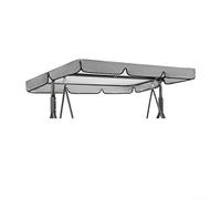 Housse d'auvent de qualité supérieure pour balancelle de jardin en tissu Oxford imperméable pour balancelle de jardin - Parfaite pour l'intérieur et l'extérieur - 210 x 145 x 18 cm - Noir