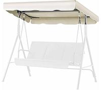 Housse d'auvent for balançoire de jardin 2 et 3 places, remplacement chaise, balançoires extérieures, tissu Oxford imperméable, lavable, for Patio, porche(A,142*120*18cm)
