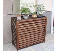 Housse d'auvent pour climatiseur et garde-corps pour unité extérieure, brise-vue à 3 panneaux - Clôture extérieure durable (99,8 cm) pour une protection améliorée et un look élégant