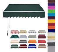 Housse d'auvent rétractable en polyester imperméable pour cour, terrasse et balcon, pare-soleil extérieur en tissu de rechange